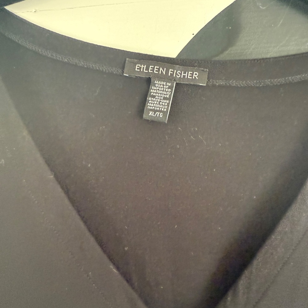 Eileen Fisher System Button Up Shell Size Xl - image 2